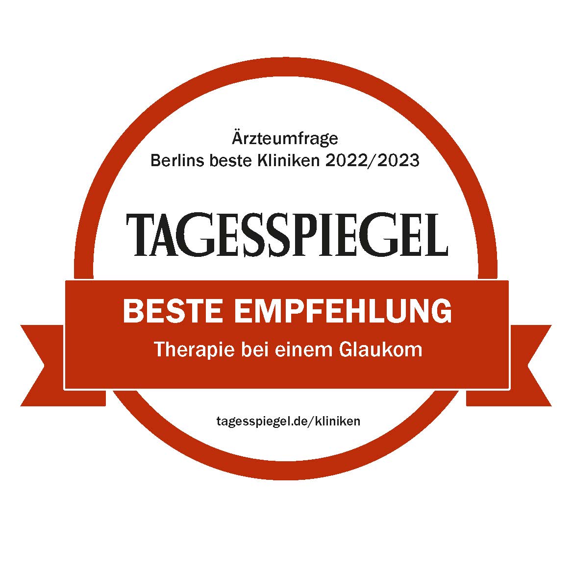 Tagesspiegel: Berlins beste Kliniken: Therapie bei einem Glaukom