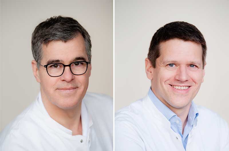Chefart-Team Anästhesie und Intensivmedizin: Prof. Dr. med. Weimann und Dr. med. Reinhart